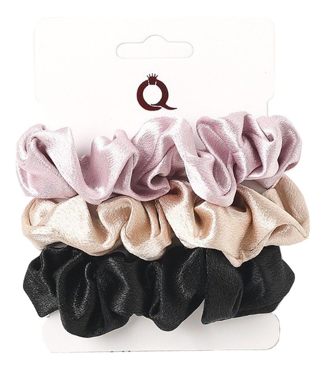Gumki do włosów typu "scrunchie" 3 kolory 3szt