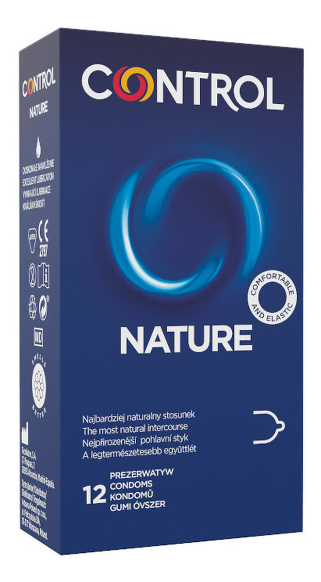 Nature ergonomiczne prezerwatywy z naturalnego lateksu 12szt.