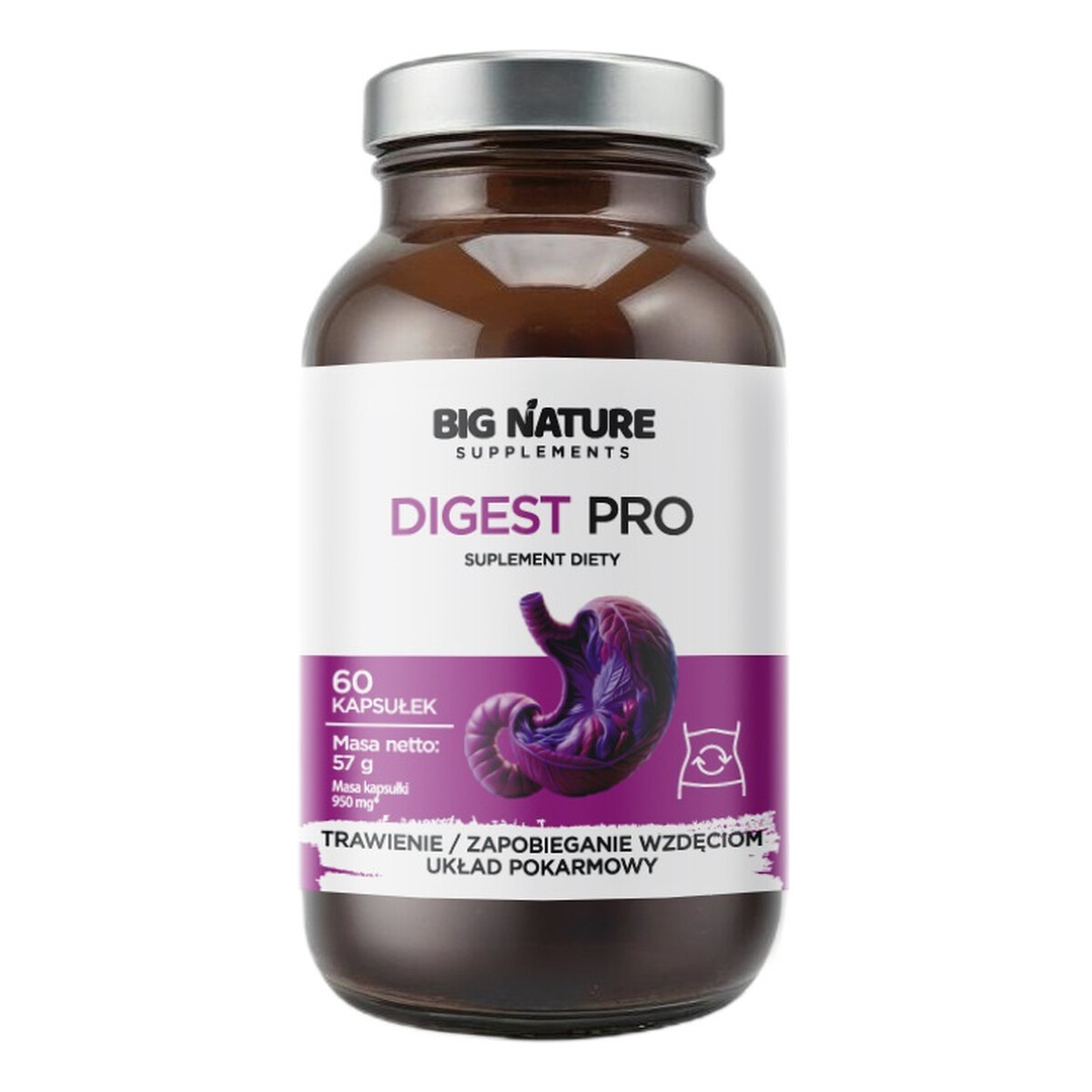 Big Nature Digest pro suplement diety 60 kapsułek