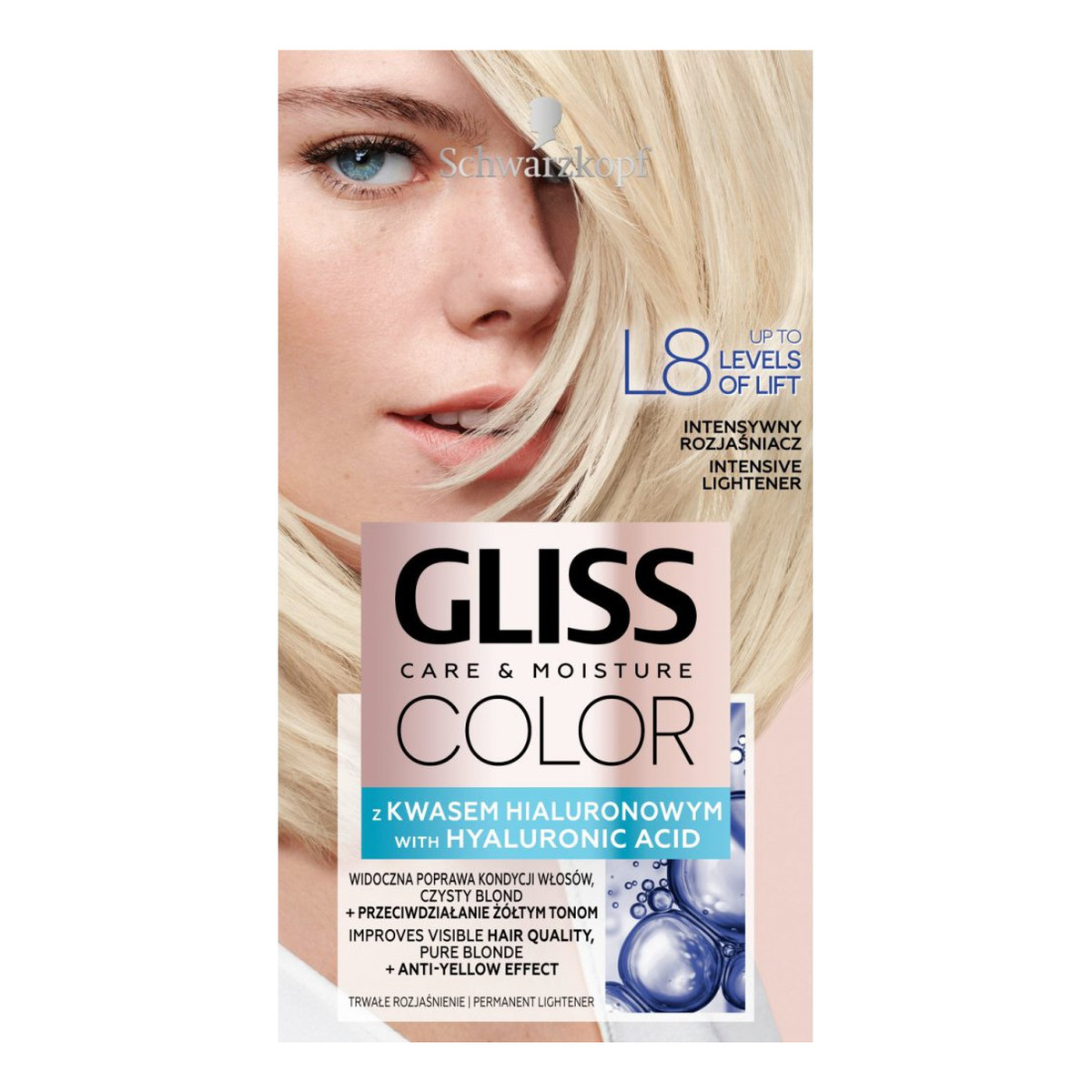 Gliss Color Care & Moisture intensywny rozjaśniacz L8