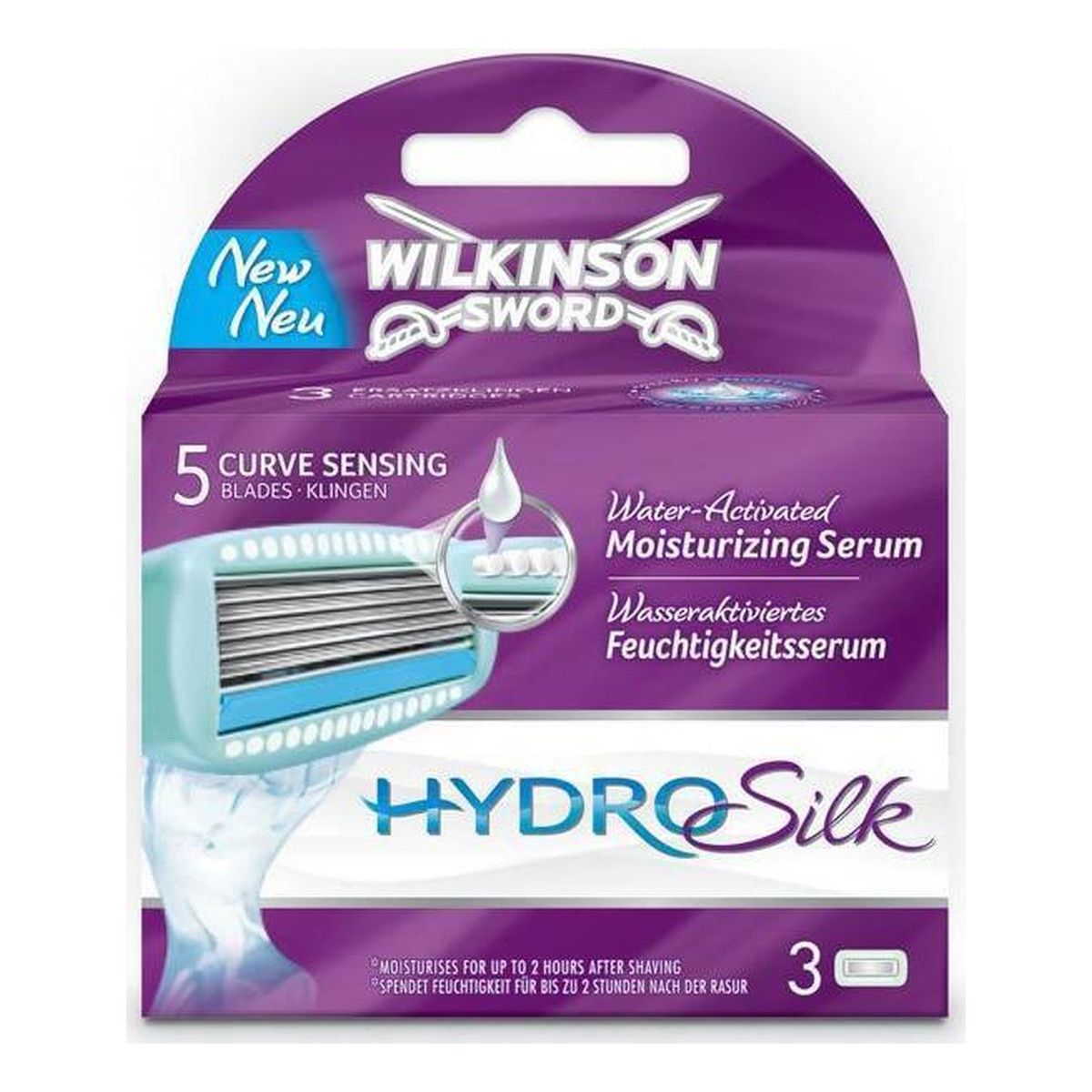 Wilkinson Hydro Silk zapasowe ostrza do maszynki 3szt