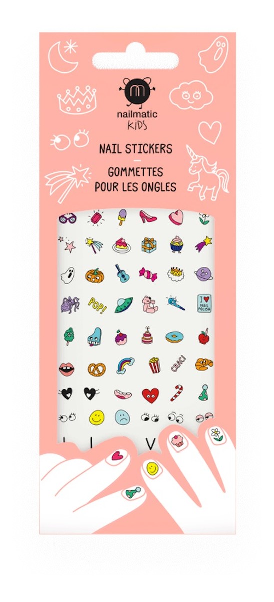 Kids nail stickers naklejki na paznokcie dla dzieci magic nails