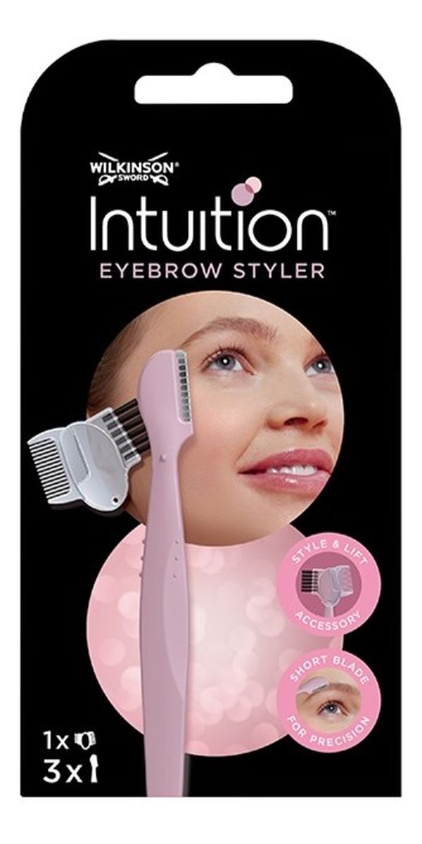 Intuition eyebrow styler maszynka do stylizacji i regulacji brwi z wymiennymi ostrzami