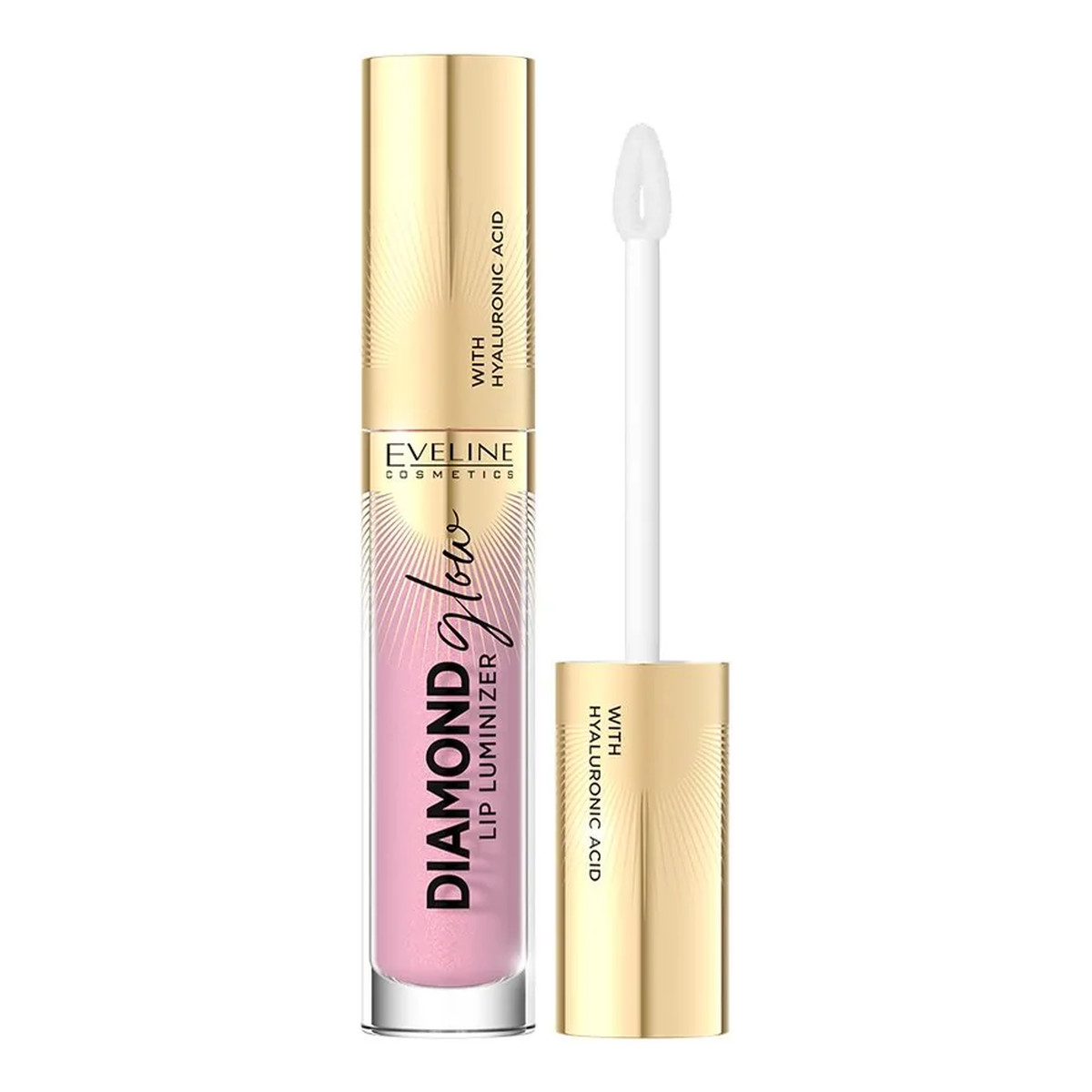 Eveline Diamond glow Lip Luminizer Błyszczyk do ust z kwasem hialuronowym