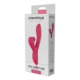 Essentials dual g-spot vibe wibrator ze stymulatorem łechtaczki pink