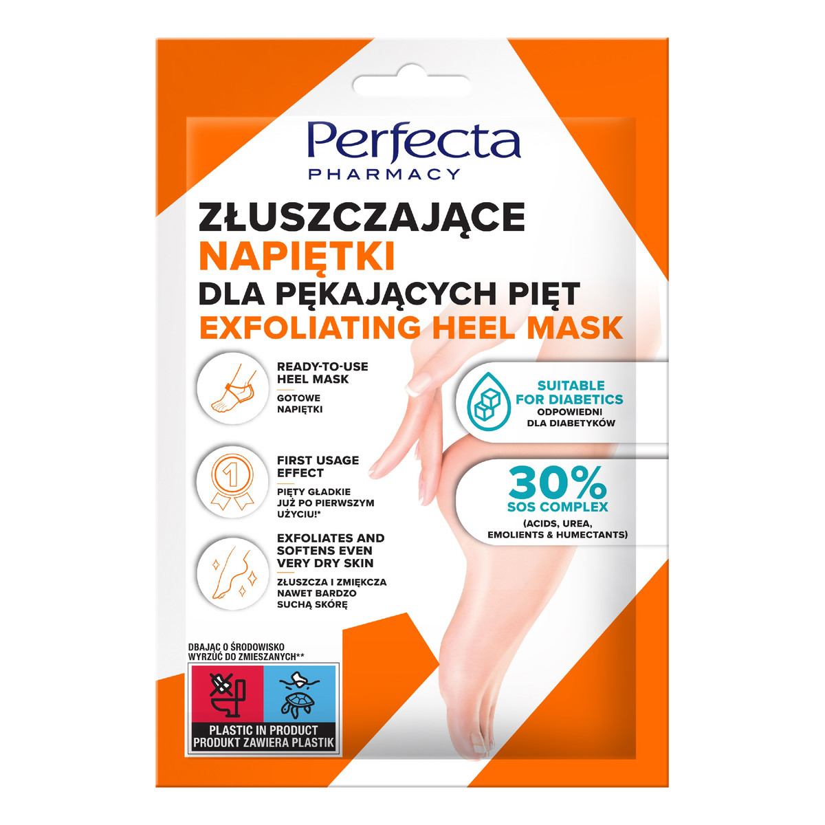 Dax Perfecta pharmacy złuszczające napiętki dla pękających pięt 1 op.