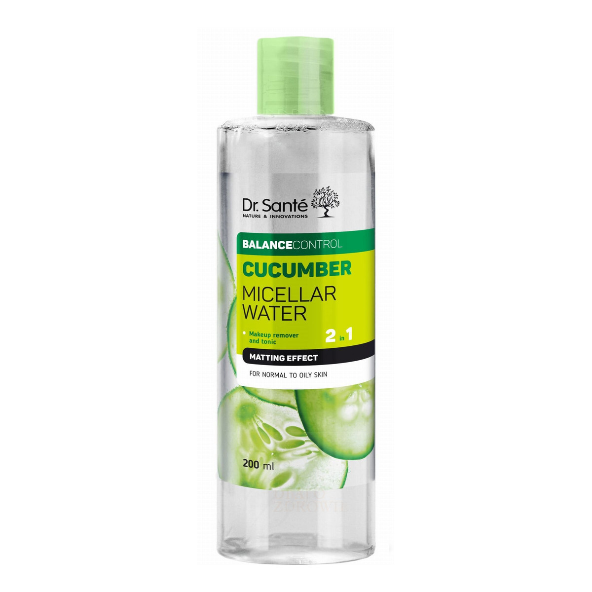 Dr. Sante Balance Control Płyn micelarny 2w1 Efekt matujący Ogórek 200ml