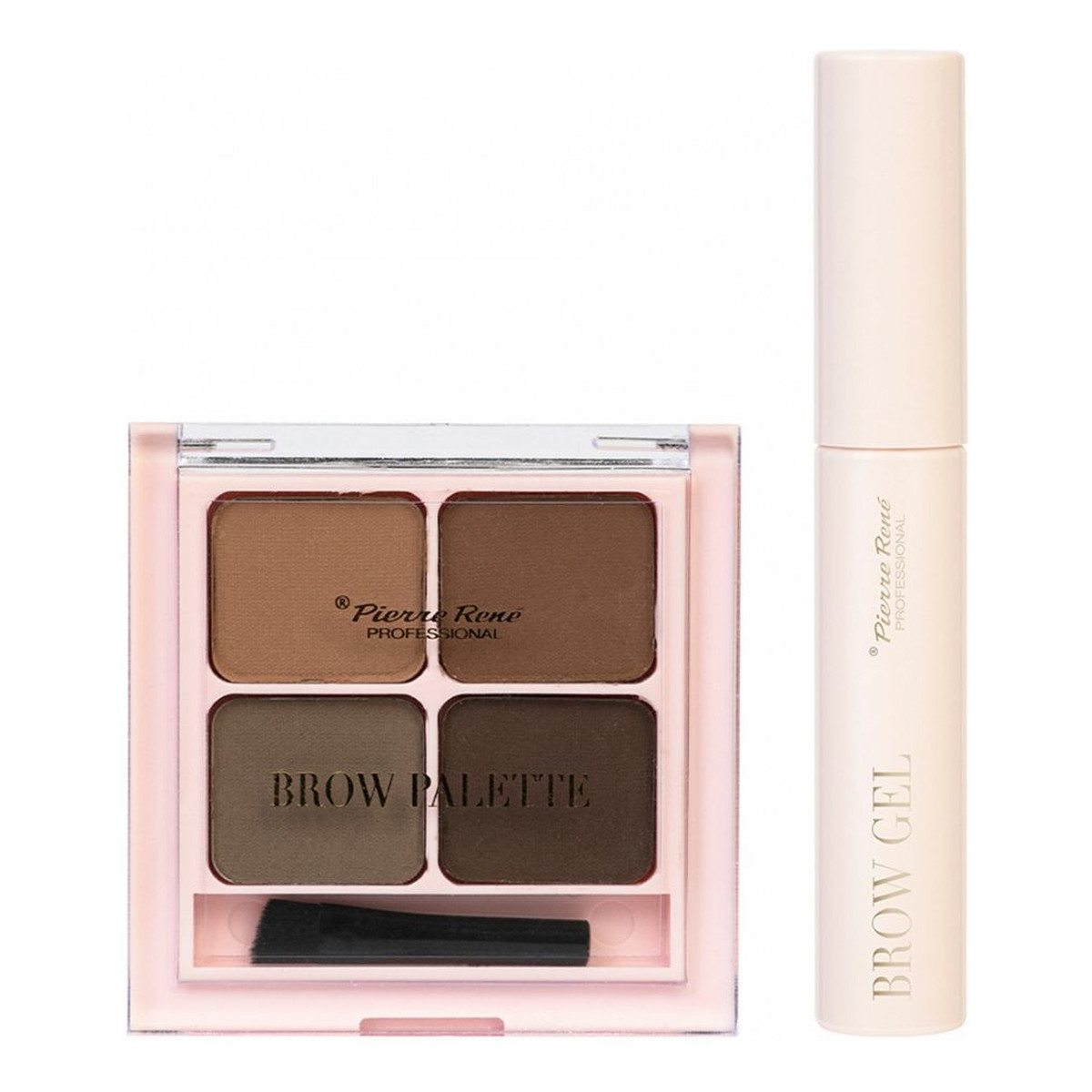 Pierre Rene Brow Kit Paleta do makijażu brwi 7,2g + żel bezbarwny 10ml