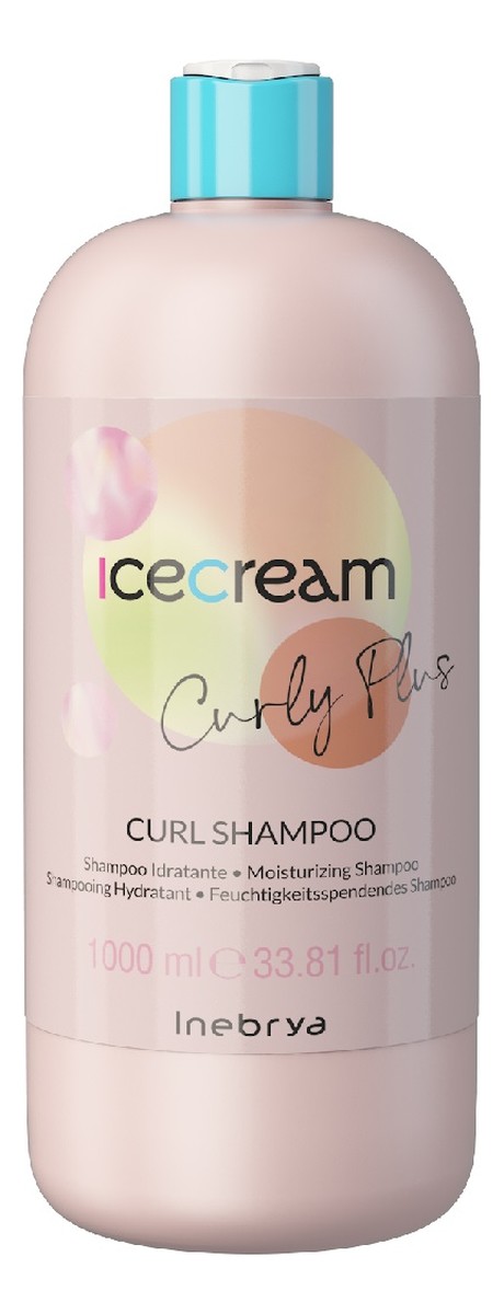 Ice cream curly plus nawilżający szampon do włosów kręconych i falowanych
