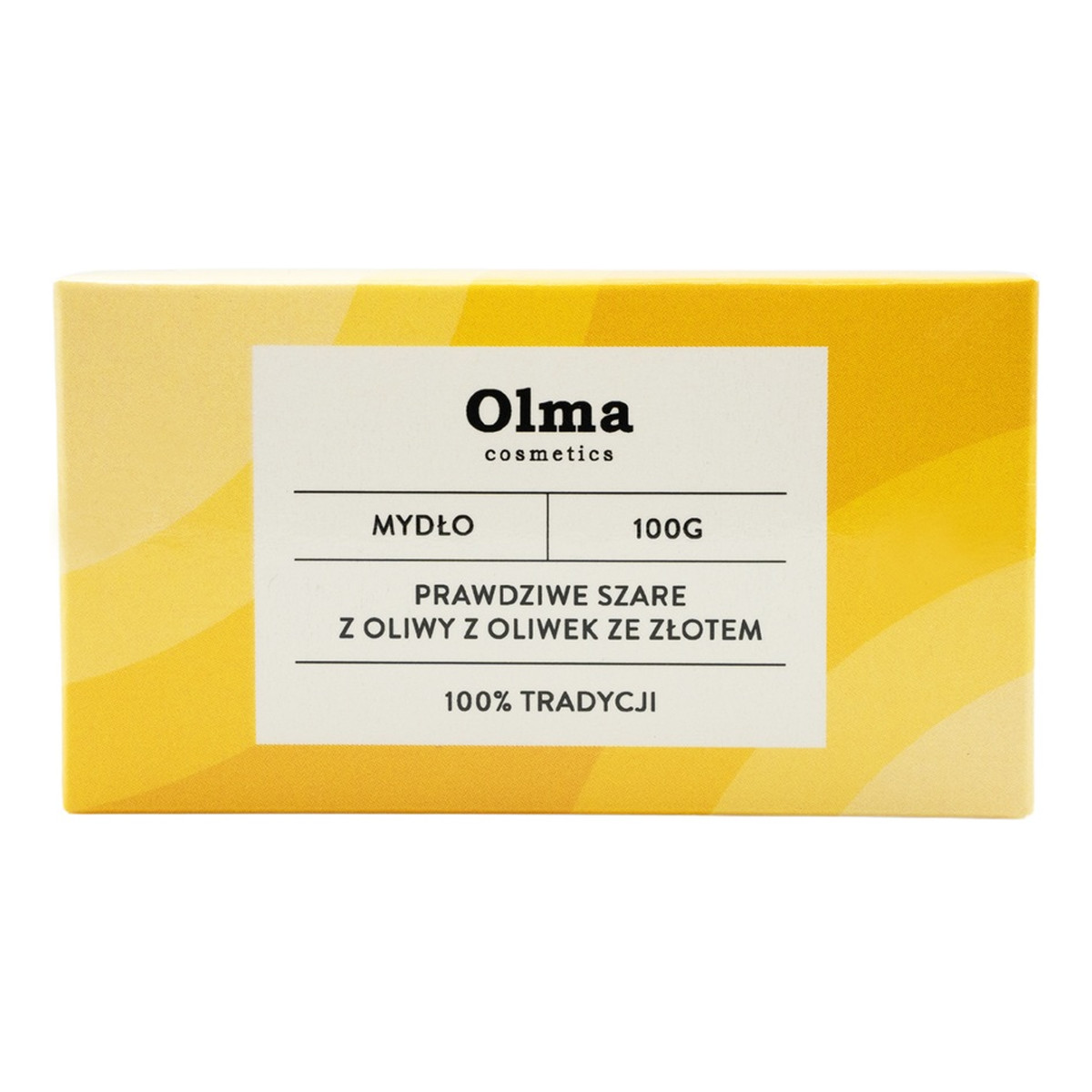 Olma Cosmetics Prawdziwe szare Mydło z oliwy z oliwek ze złotem 100g