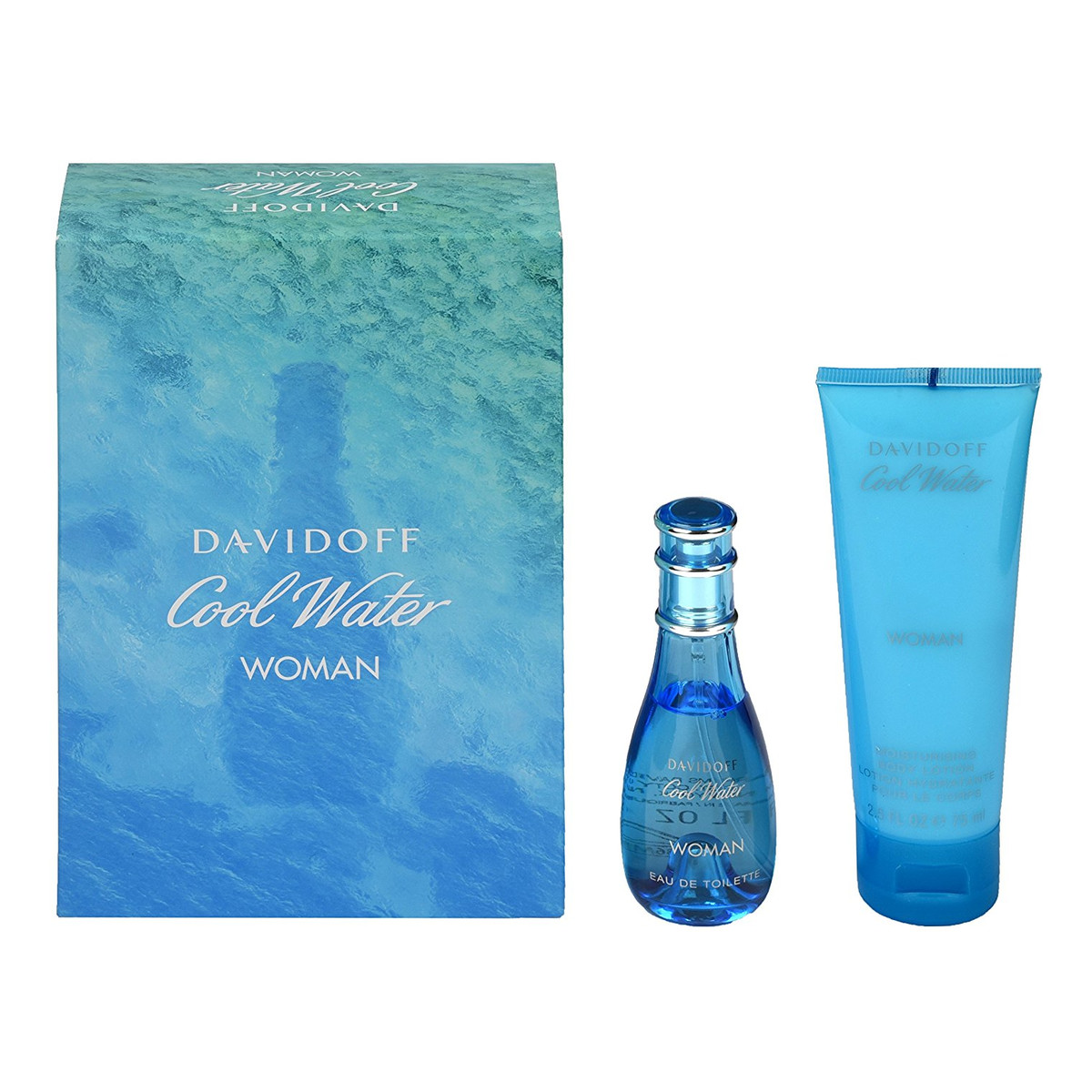 Davidoff Cool Water Woman Woda toaletowa 50 ml spray + Balsam do ciała 75ml 50ml