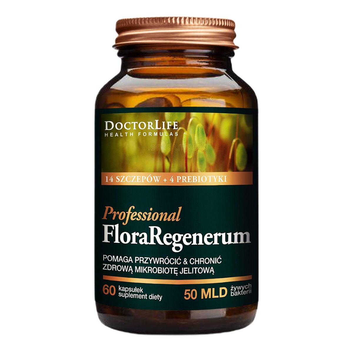 Doctor Life Flora regenerum suplement diety przywracający zdrową mikrobiotę jelitową 60 kapsułek