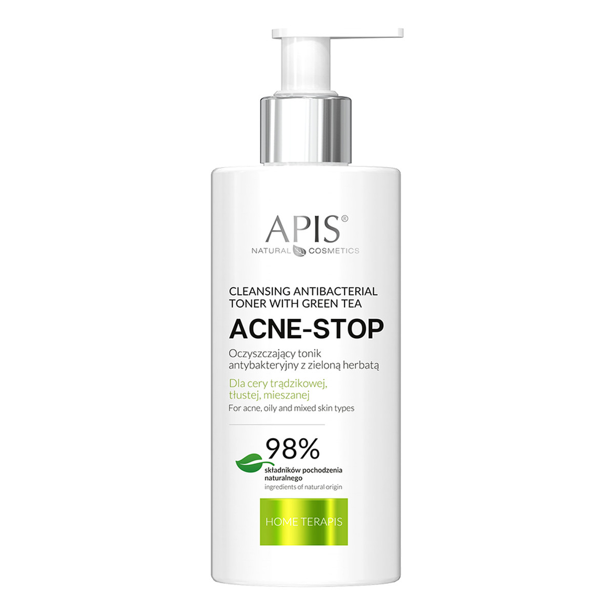 Apis Ceramide Power Zestaw świąteczny Odżywczy żel do mycia twarzy 300ml + Acne-Stop Oczyszczający tonik z Zieloną Herbatą 300ml