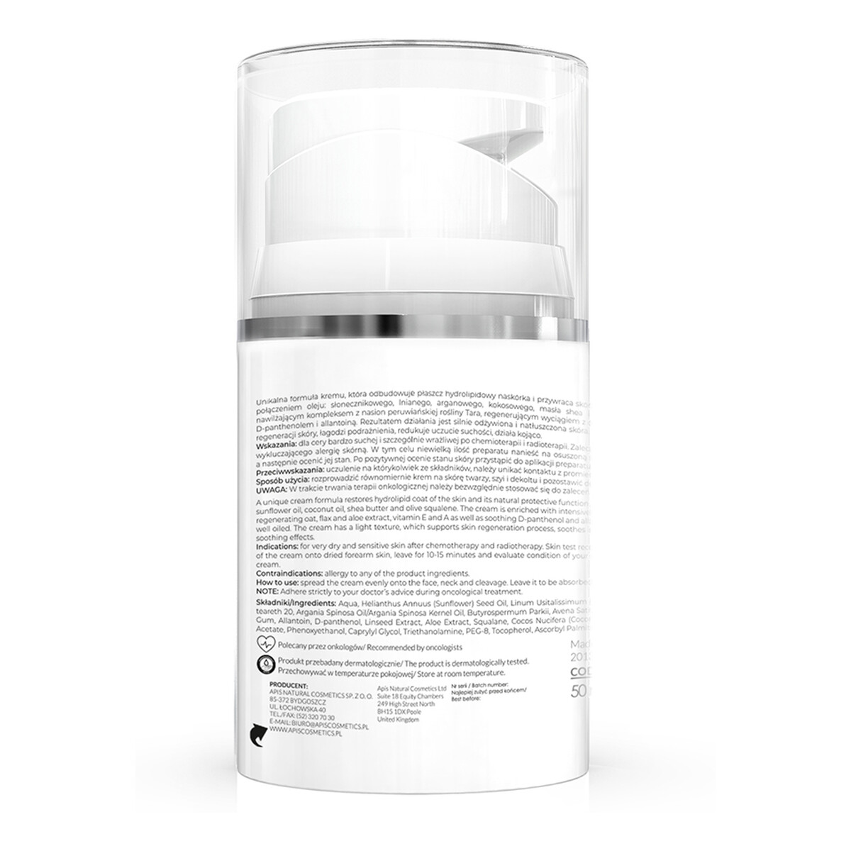 Apis Apiderm Krem odbudowująco-odżywczy na noc 50ml