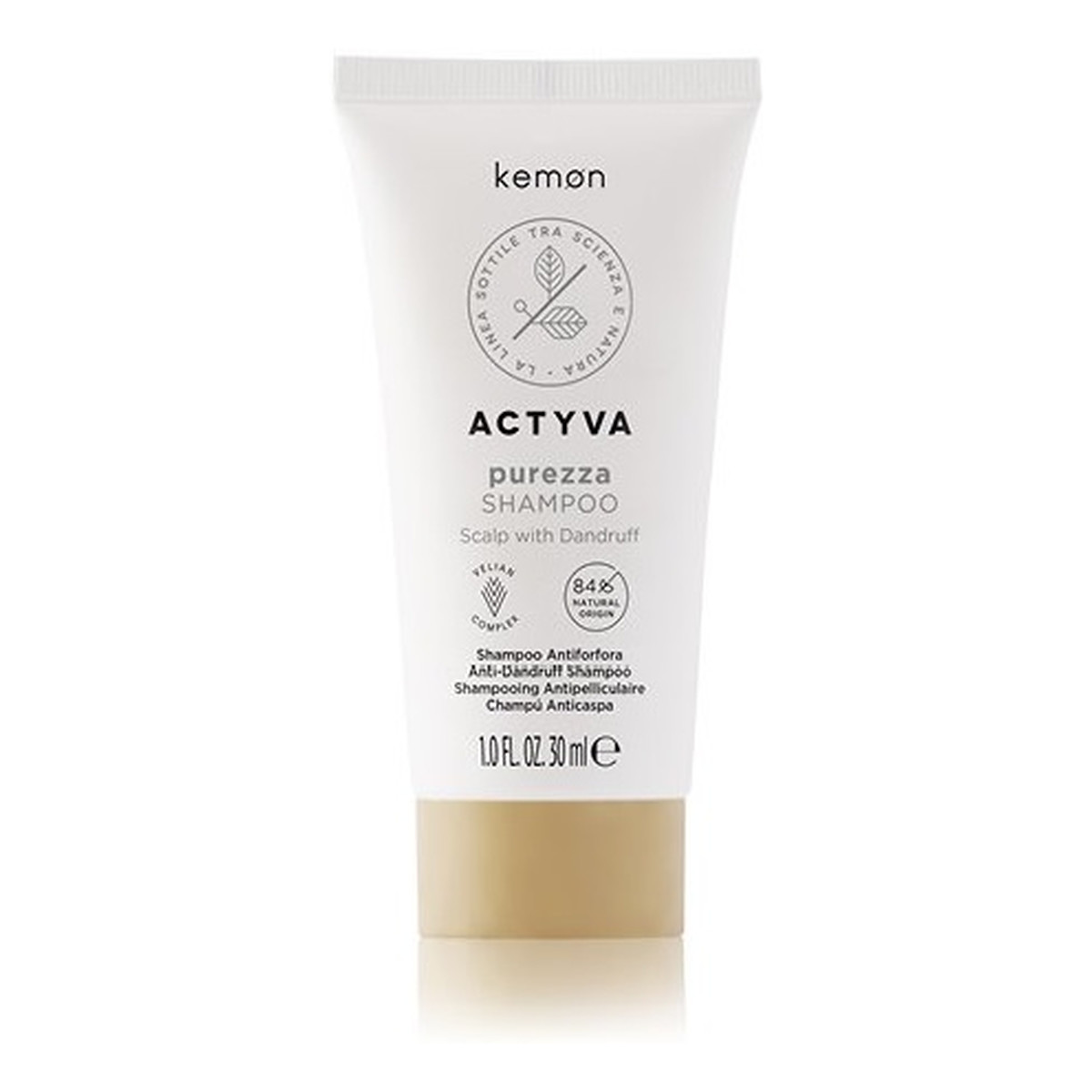 Kemon Actyva purezza shampoo szampon przeciwłupieżowy 30ml