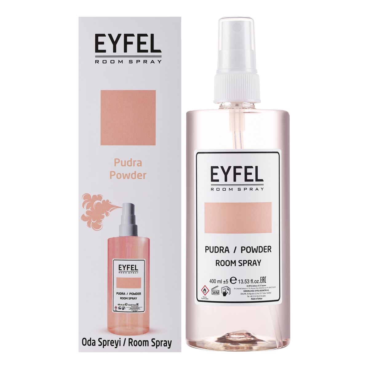 Eyfel Odświeżacz powietrza w sprayu Pudra Powder 400ml