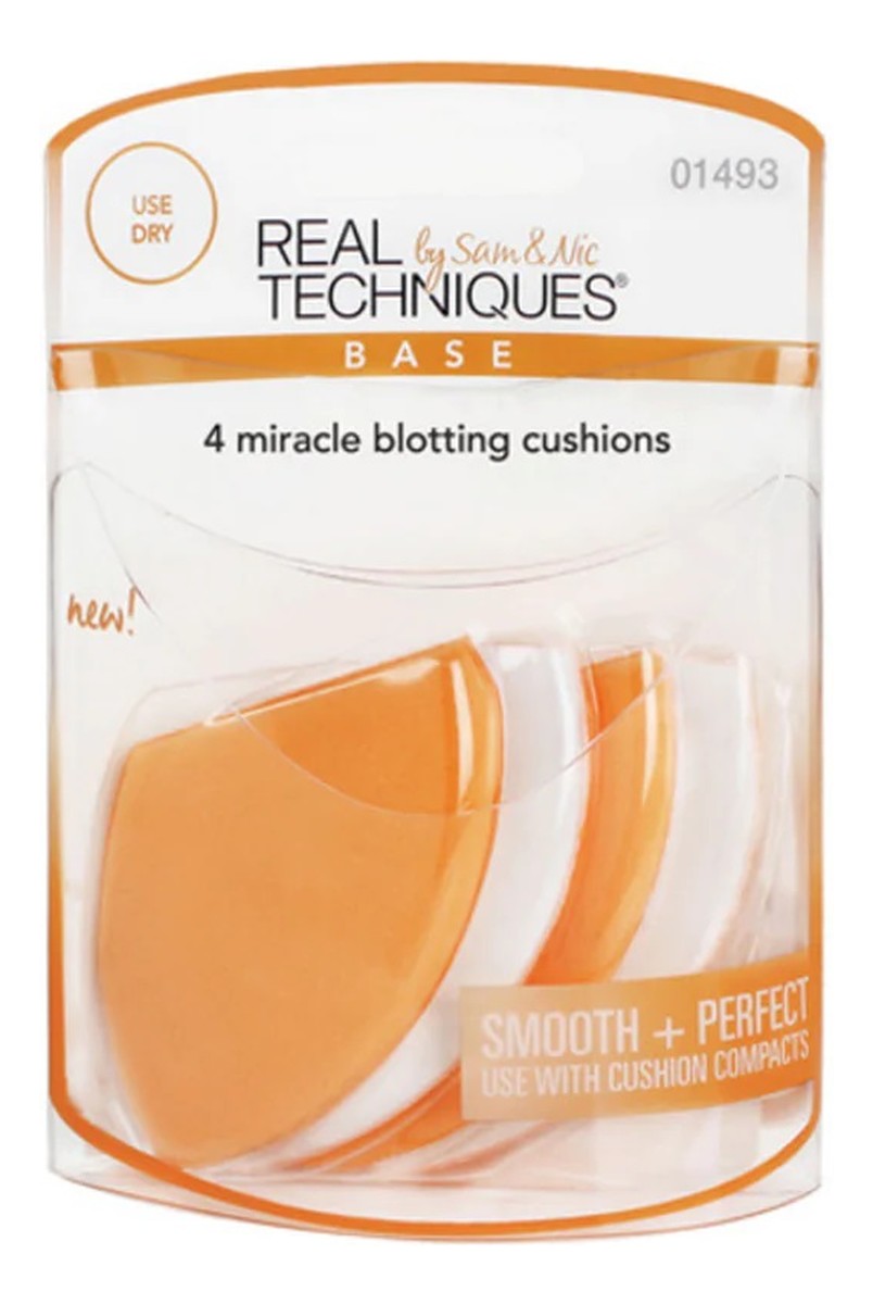 Base Smooth + Perfect 4 Miracle Blotting Cushions Sponges Gąbki do makijażu 4szt