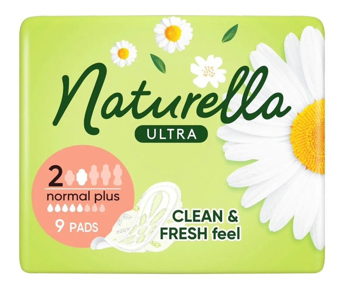 Naturella ultra normal plus podpaski ze skrzydełkami-normal plus (rozmiar 2) 1 op.-9 szt.