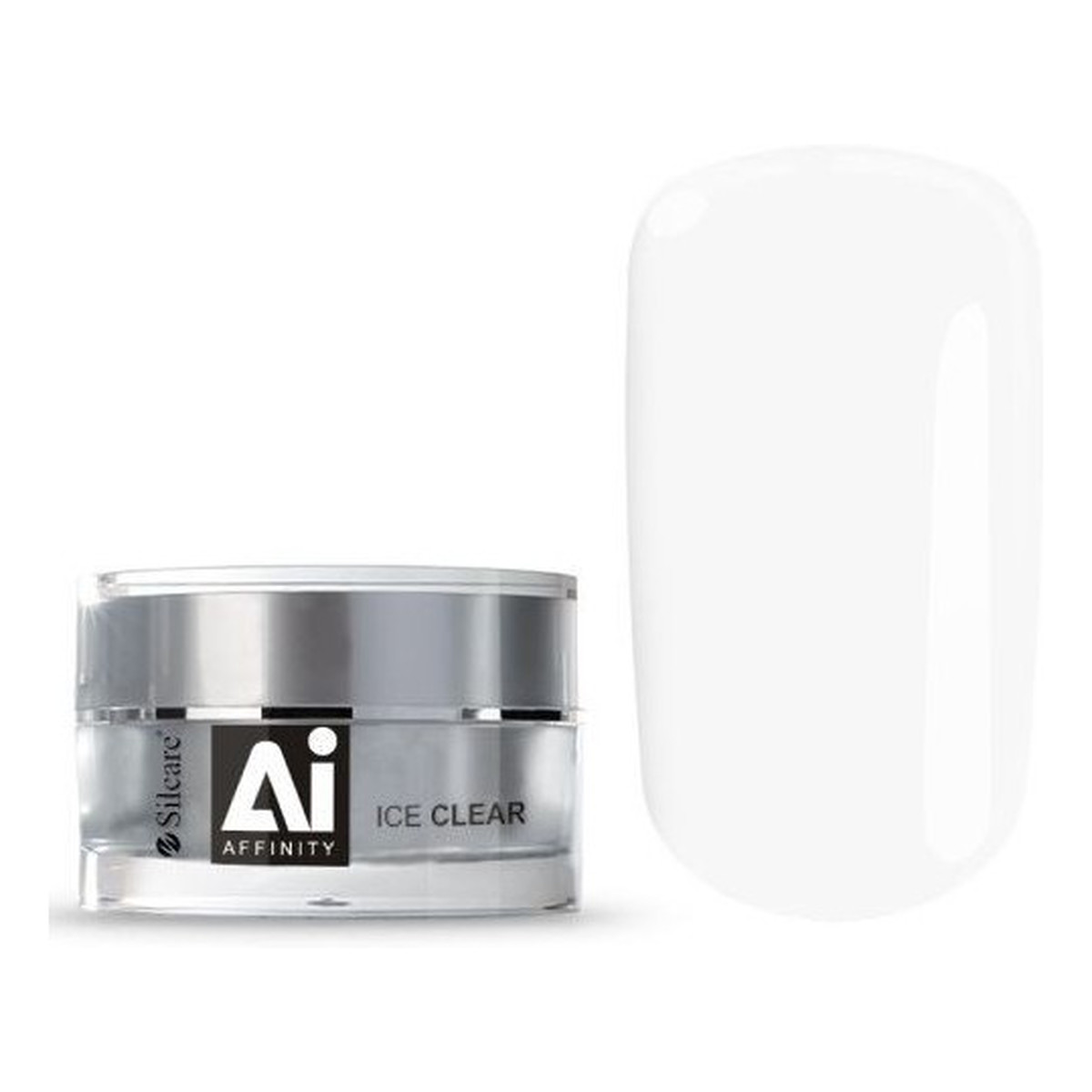 Silcare Gel Affinity średniogęsty jednofazowy żel do paznokci Ice Clear 15g