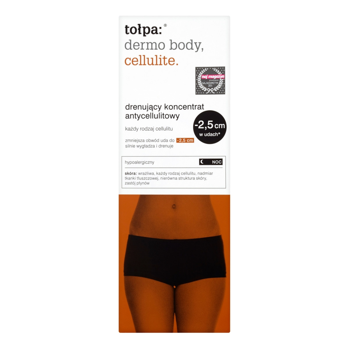 Tołpa Dermo Body Cellulite Drenujący koncentrat antycellulitowy na noc 200ml