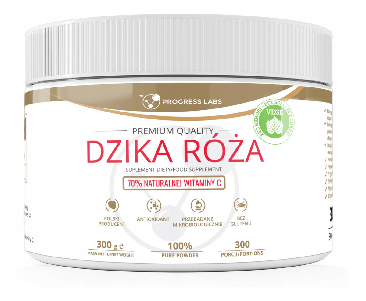 Dzika Róża 70% naturalnej witaminy C suplement diety w proszku