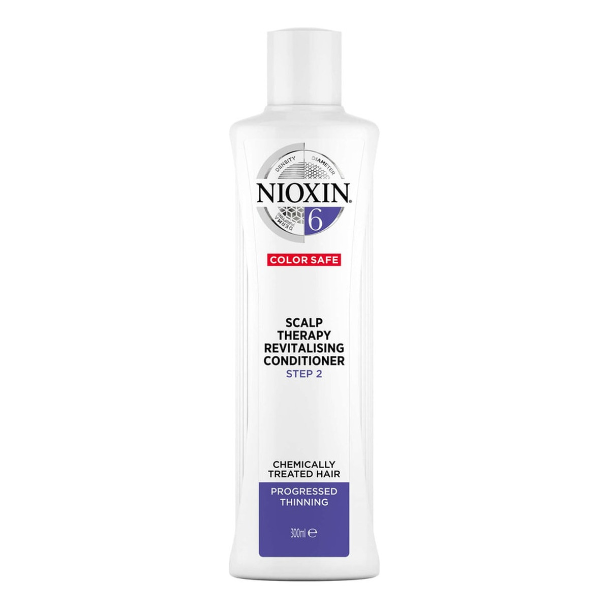 Nioxin System 6 scalp therapy revitalising conditioner odżywka do włosów poddanych zabiegom chemicznym znacznie przerzedzonych 300ml