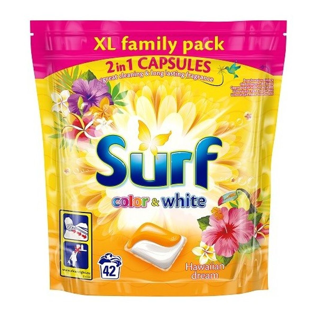 Surf Kapsułki do prania do bieli i koloru Hawaiian Dream 42szt