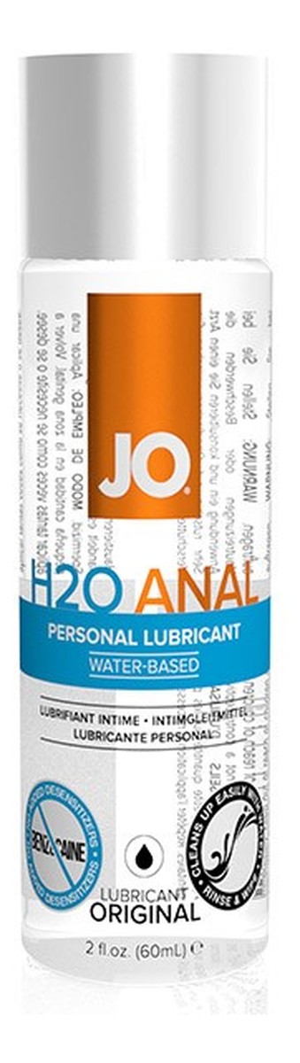 H2o anal personal lubricant lubrykant analny na bazie wody