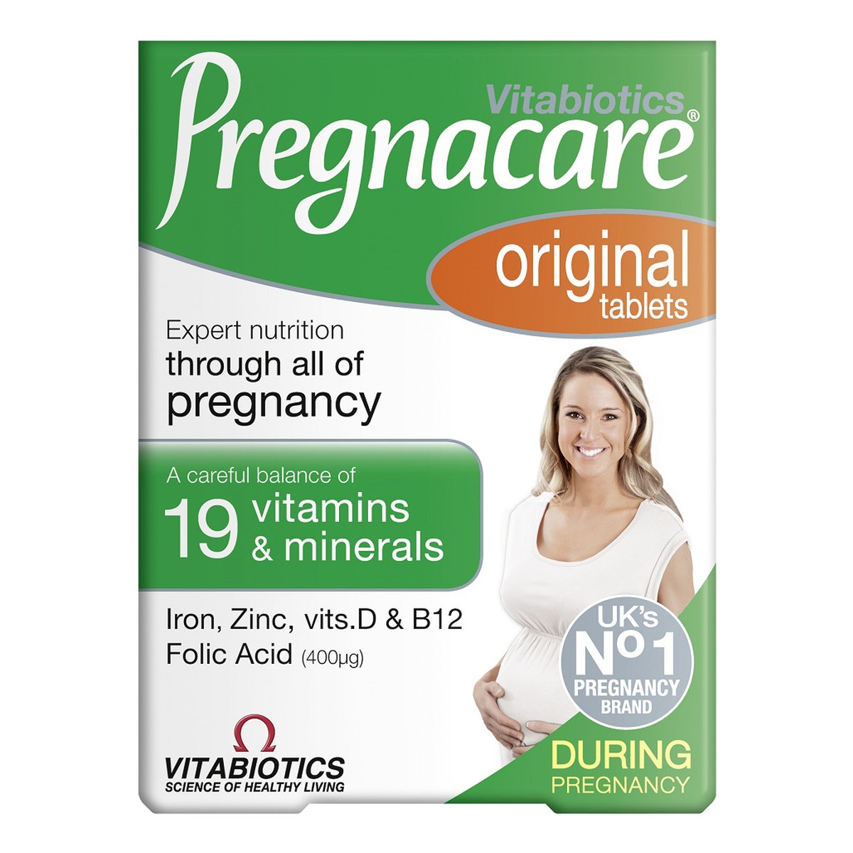 Vitabiotics Pregnacare original suplement diety dla kobiet w ciąży 30 tabletek