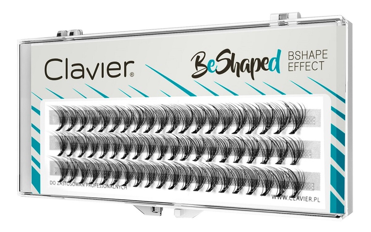 Beshaped jedwabne kępki rzęs skręt b 10d mix 8-10-12mm