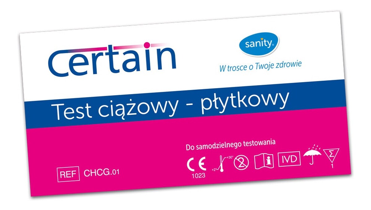 Certain test ciążowy płytkowy