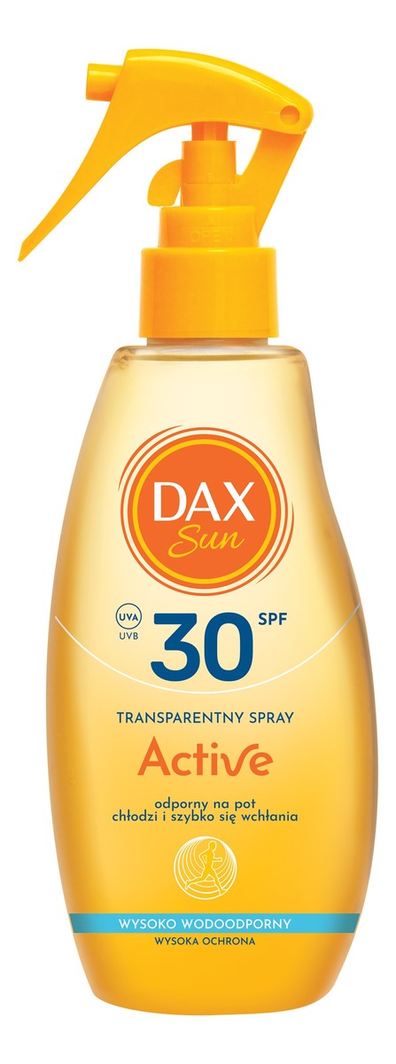 Sun transparentny spray ochronny active spf 30