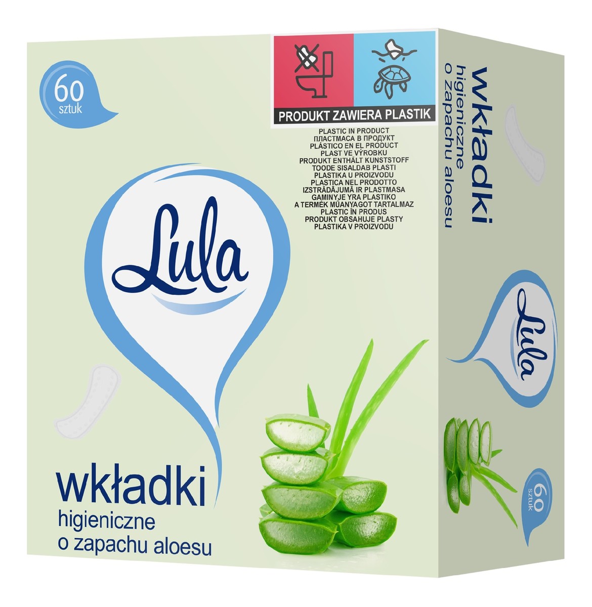 Wkładki higieniczne o zapachu Aloesu 60 szt.