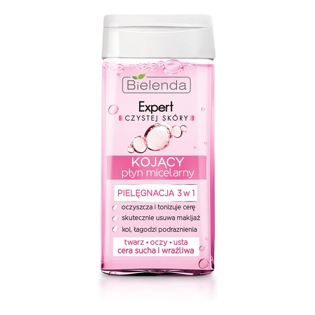 Bielenda Expert Czystej Skóry Kojący Płyn Micelarny 3w1 Do Demakijażu Twarzy 30ml