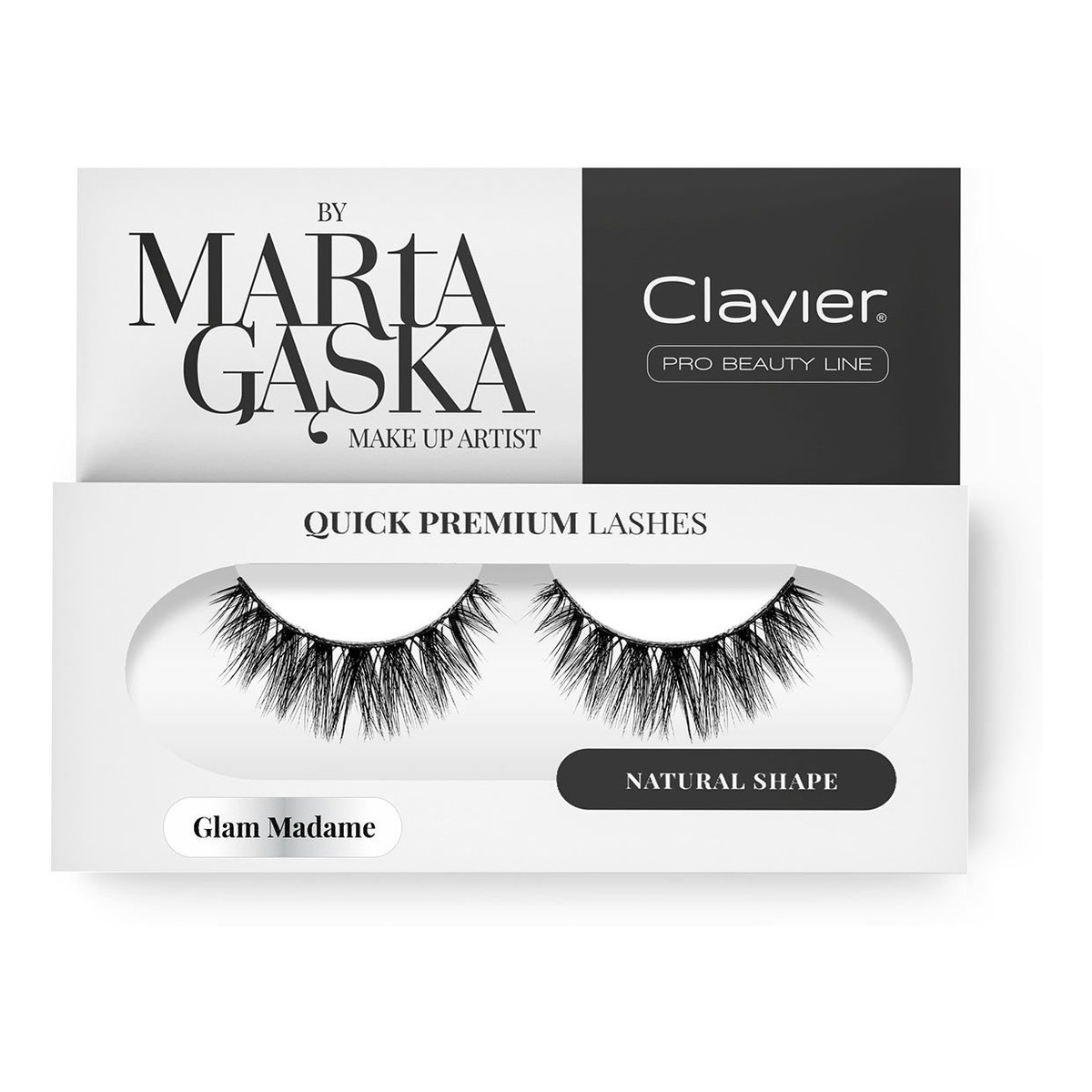 Clavier Quick Premium Lashes rzęsy na pasku Glam Madame 829