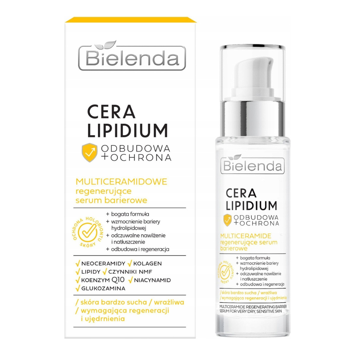 Bielenda Cera Lipidium Odbudowa + Ochrona Multiceramidowe Regenerujące Serum Barierowe 30ml