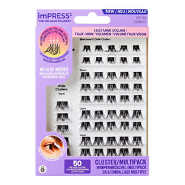 Impress kępki sztucznych rzęs samoprzylepnych faux mink volume-50 kępek
