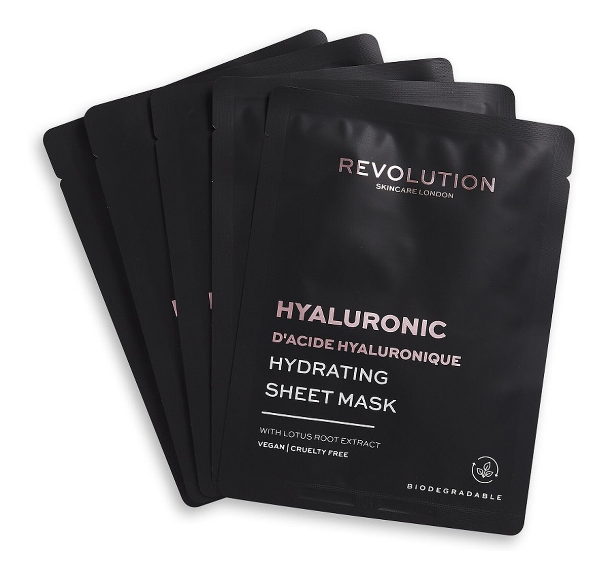 Skincare hyaluronic acid hydrating sheet mask nawilżająca maseczka w płachcie z kwasem hialuronowym 5szt.