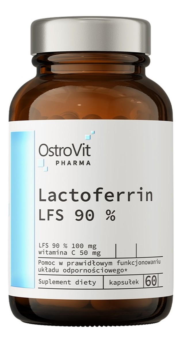 Lactoferrin lfs 90% laktoferyna suplement diety 60 kapsułek