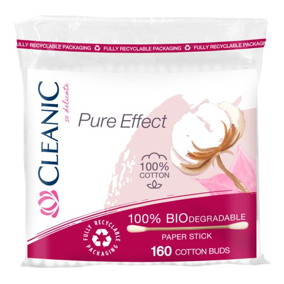 Cleanic Pure Effect Patyczki higieniczne 160 sztuk