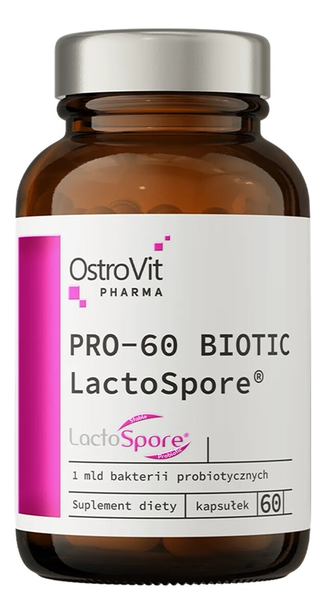 Pro-60 biotic lactospore suplement diety 60 kapsułek