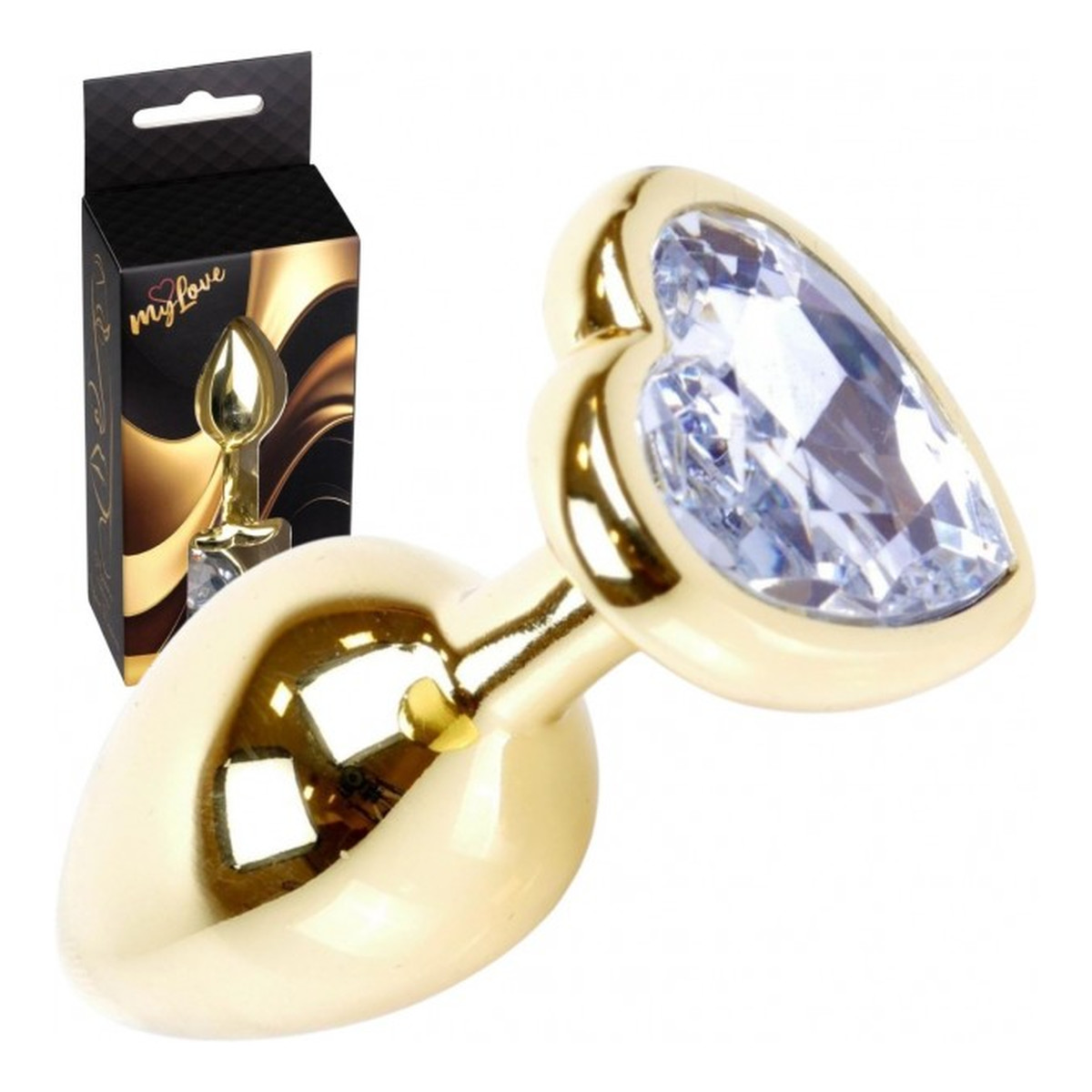 MyLove Butt Plug Collection Jewellery Heart metalowy korek analny Gold Heart