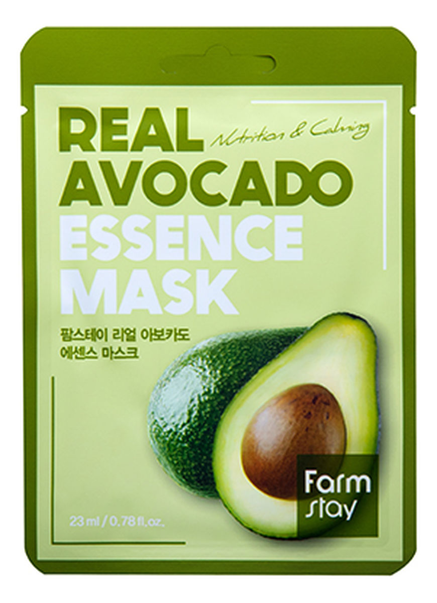 Real Avocado przeciwstarzeniowa maseczka w płachcie z ekstraktem z awokado