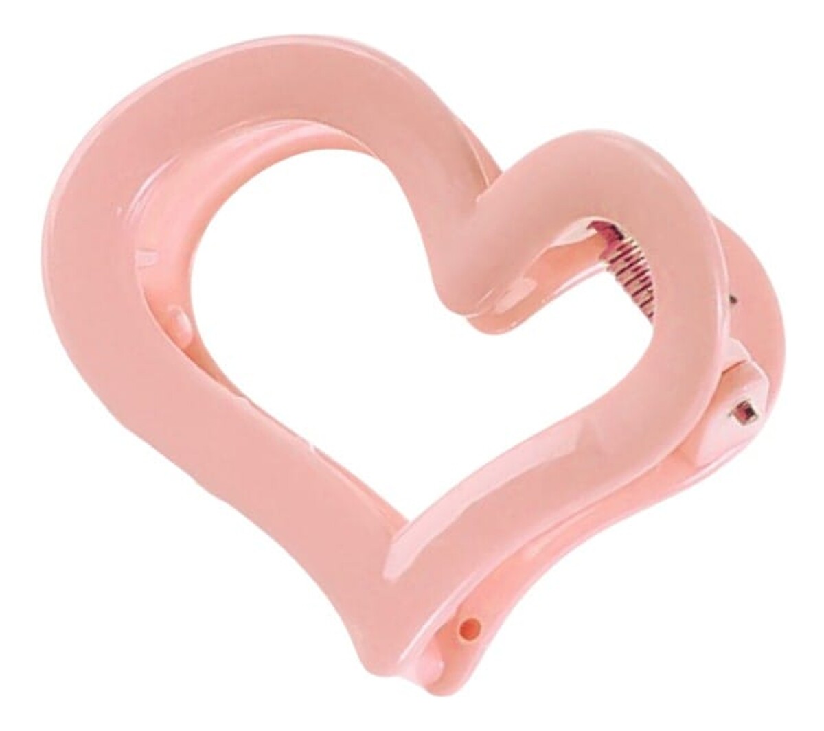 Spinka Klamra Do Włosów XL Serce Różowe 6,5x6cm SP364R