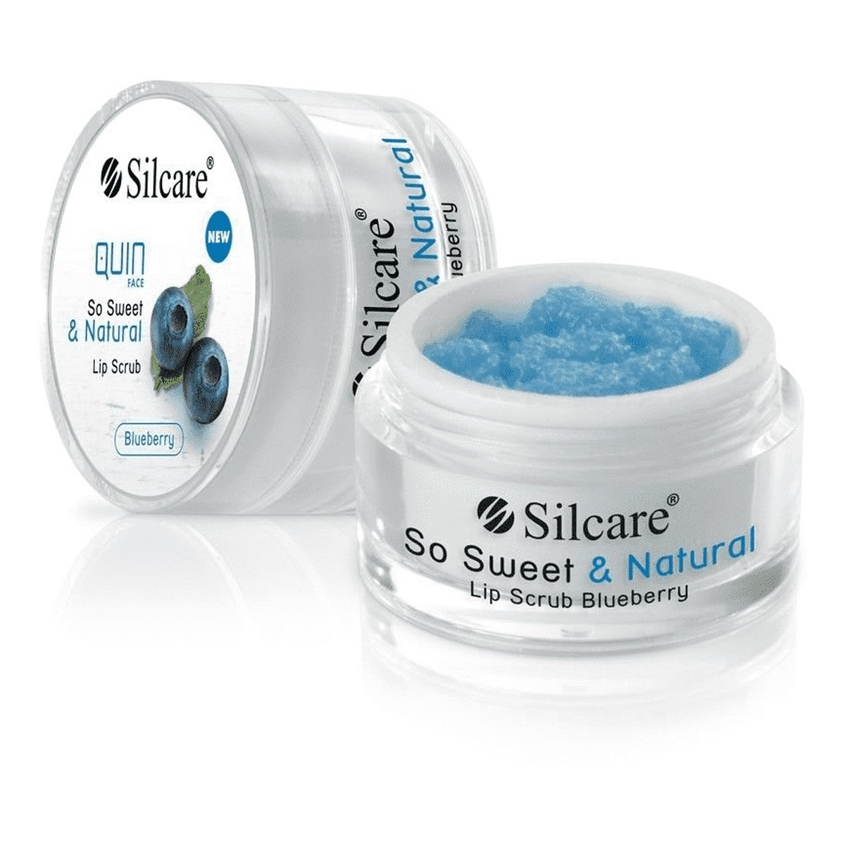 Silcare Quin So Sweet & Natural Lip Scrub peeling do ust Bluberry 15g