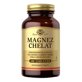 Magnez chelat suplement diety 100 tabletek