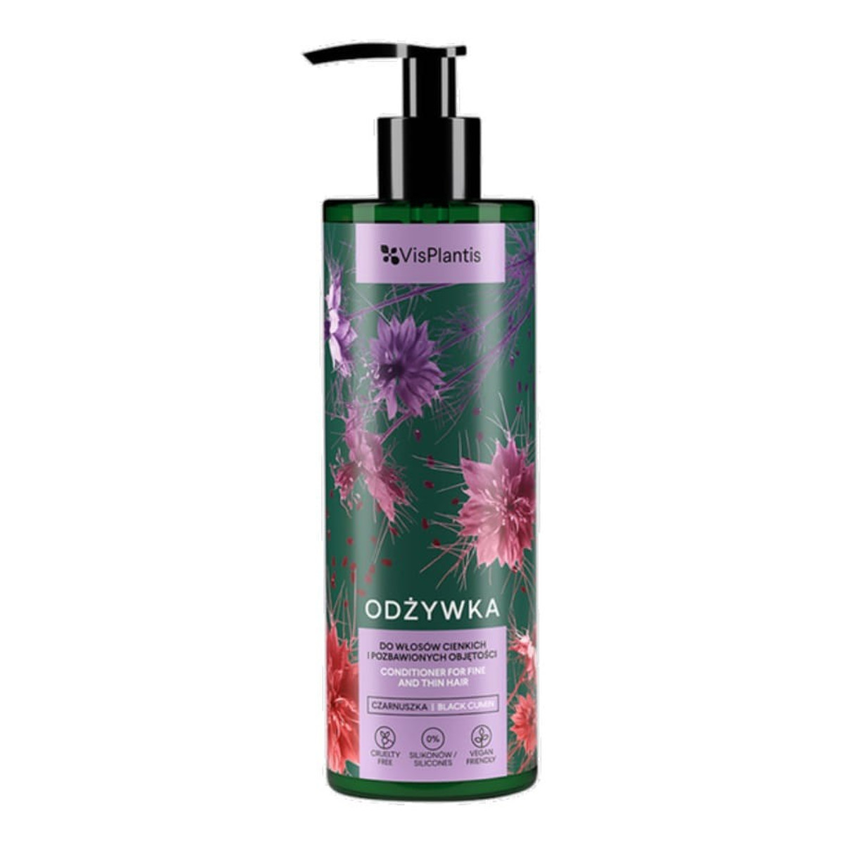 Vis Plantis Odżywka do włosów cienkich i pozbawionych objętości - CZARNUSZKA 400ml
