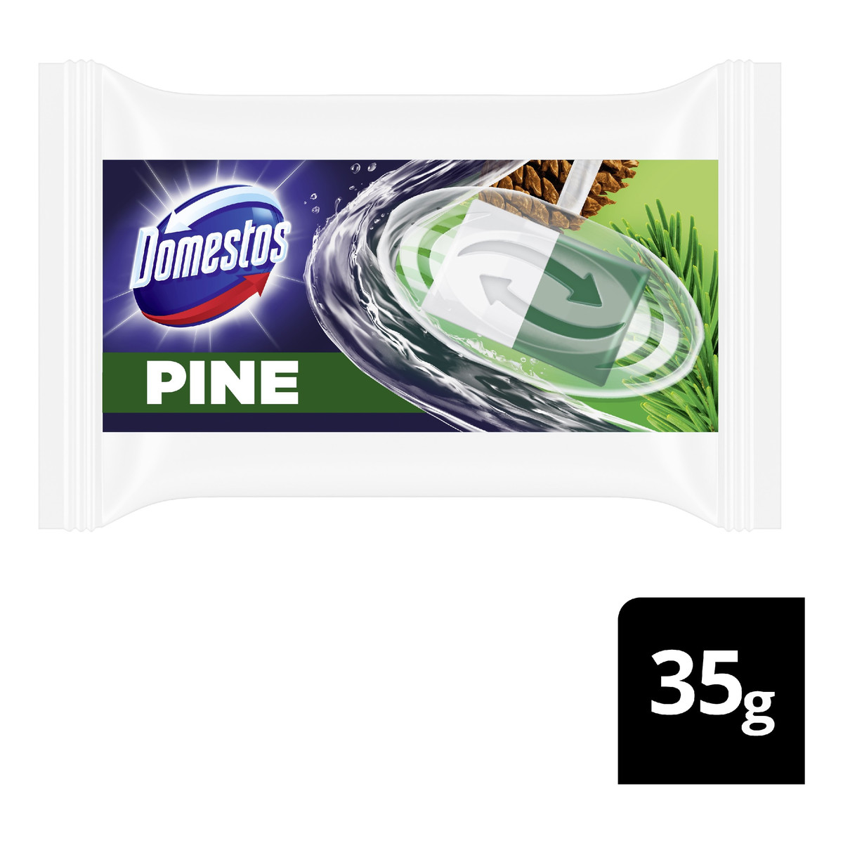 Domestos kostka toaletowa do wc 3w1 sosna 35 g