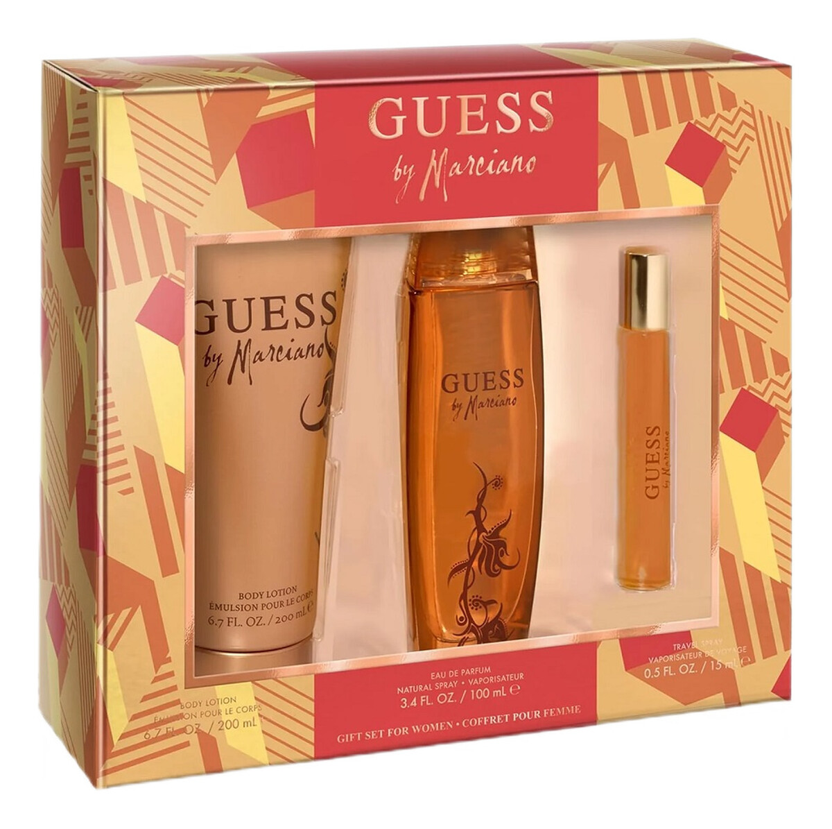 Zestaw woda perfumowana spray 100ml + woda perfumowana spray 15ml + balsam do ciała 200ml