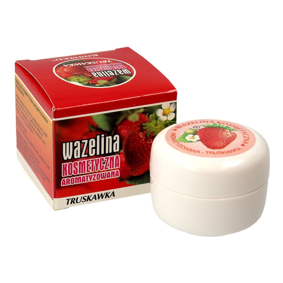 Kosmed Wazelina kosmetyczna aromatyzowana - Truskawka 15ml
